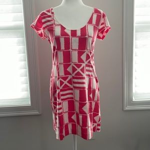 Mahi Hold pink & white nautical mini dress